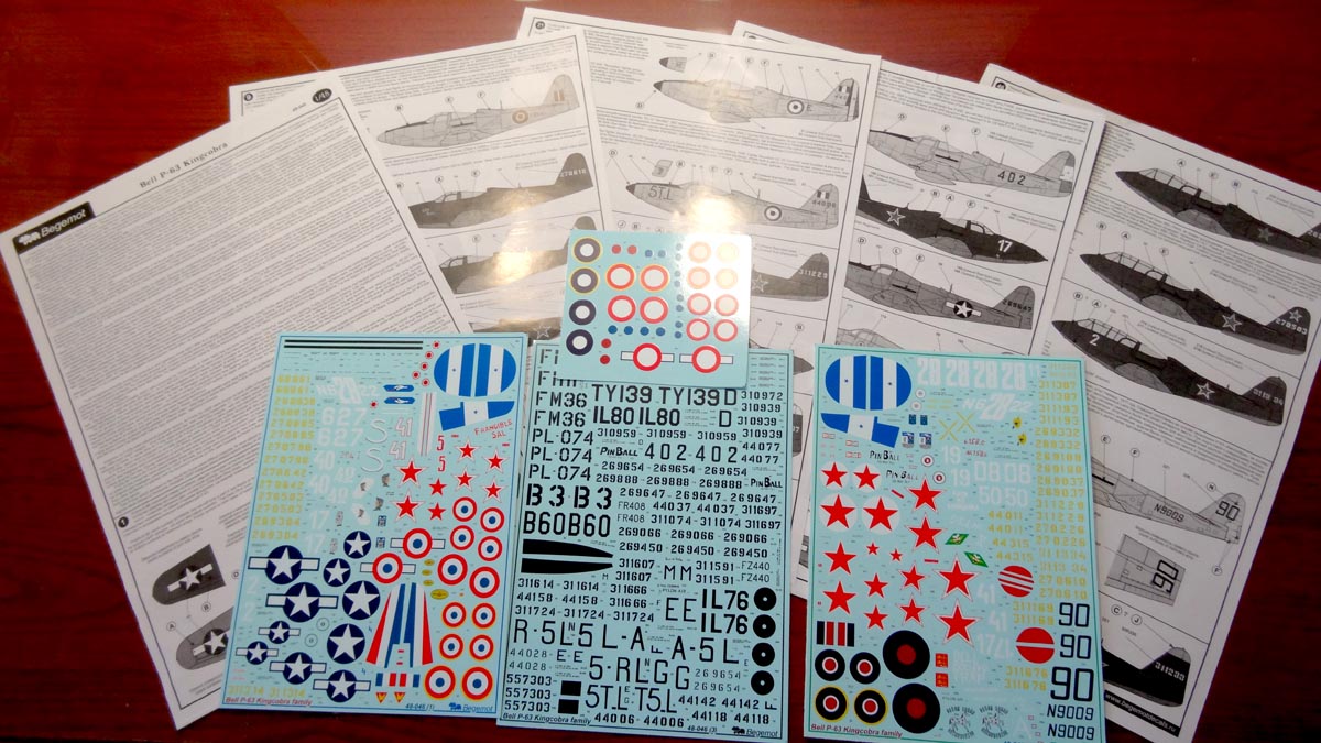 Decal 1/48 Bell p-63 Kingcobral (Begemot)