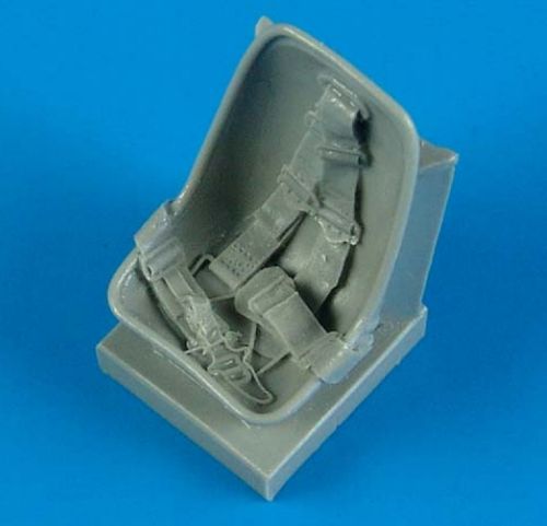 Additions (3D resin printing) 1/32 Messerschmitt Bf-109E seat with safety belts (designed to be used with Airfix and Heller kits)