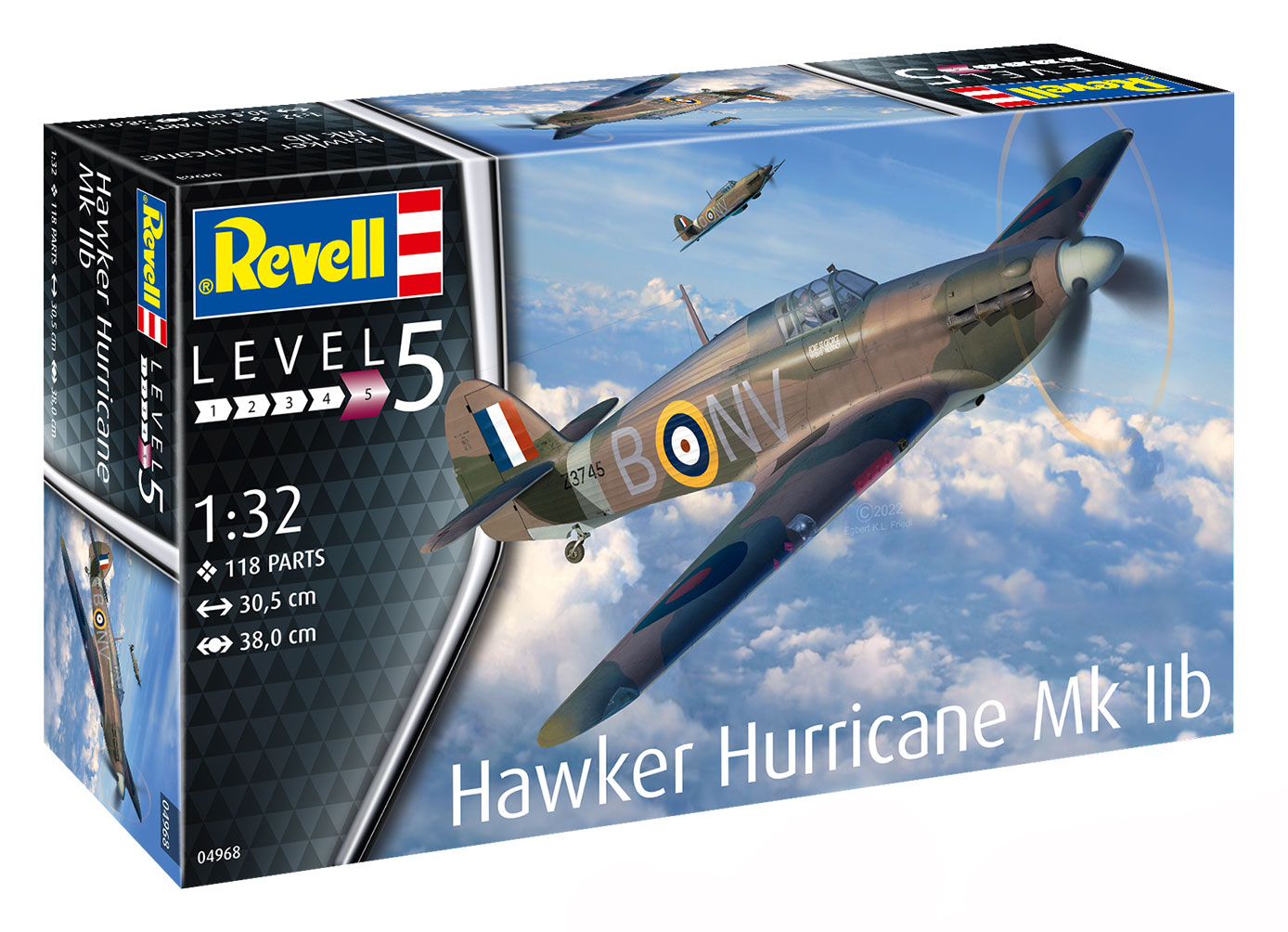 Model kit 1/32 Hawker Hurricane Mk.IIb (Revell) (damaged package