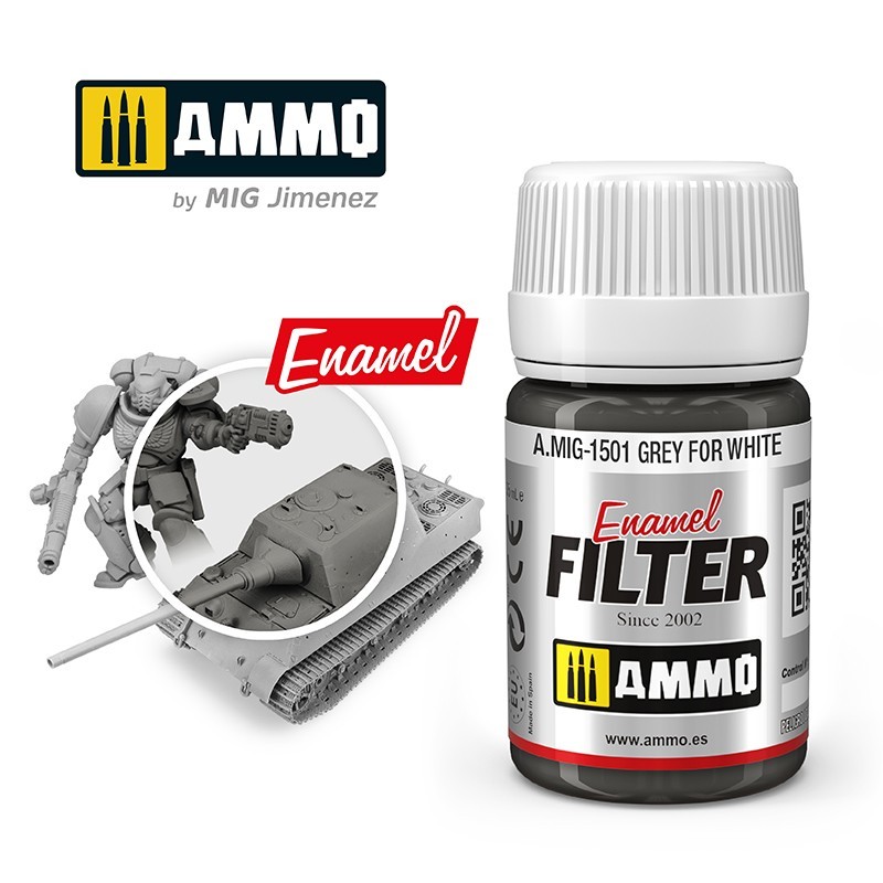 FILTER Grey for White (35mL) (Ammo Mig)