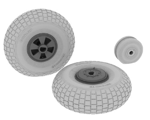 Additions (3D resin printing) 1/32      de Havilland Mosquito Mk.IV wheels with weighted tyre effect (designed to be used with Hong Kong Models kits)