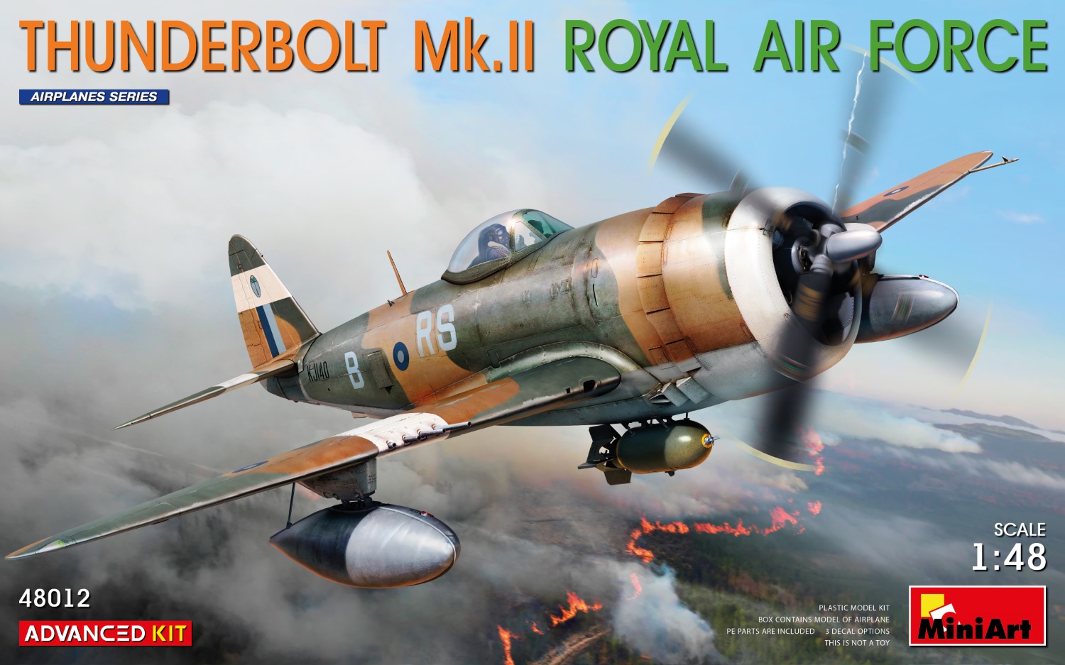 Model kit 1/48 Thunderbolt Mk.II. Royal A.F. (ADVANCED KIT) (MiniArt)