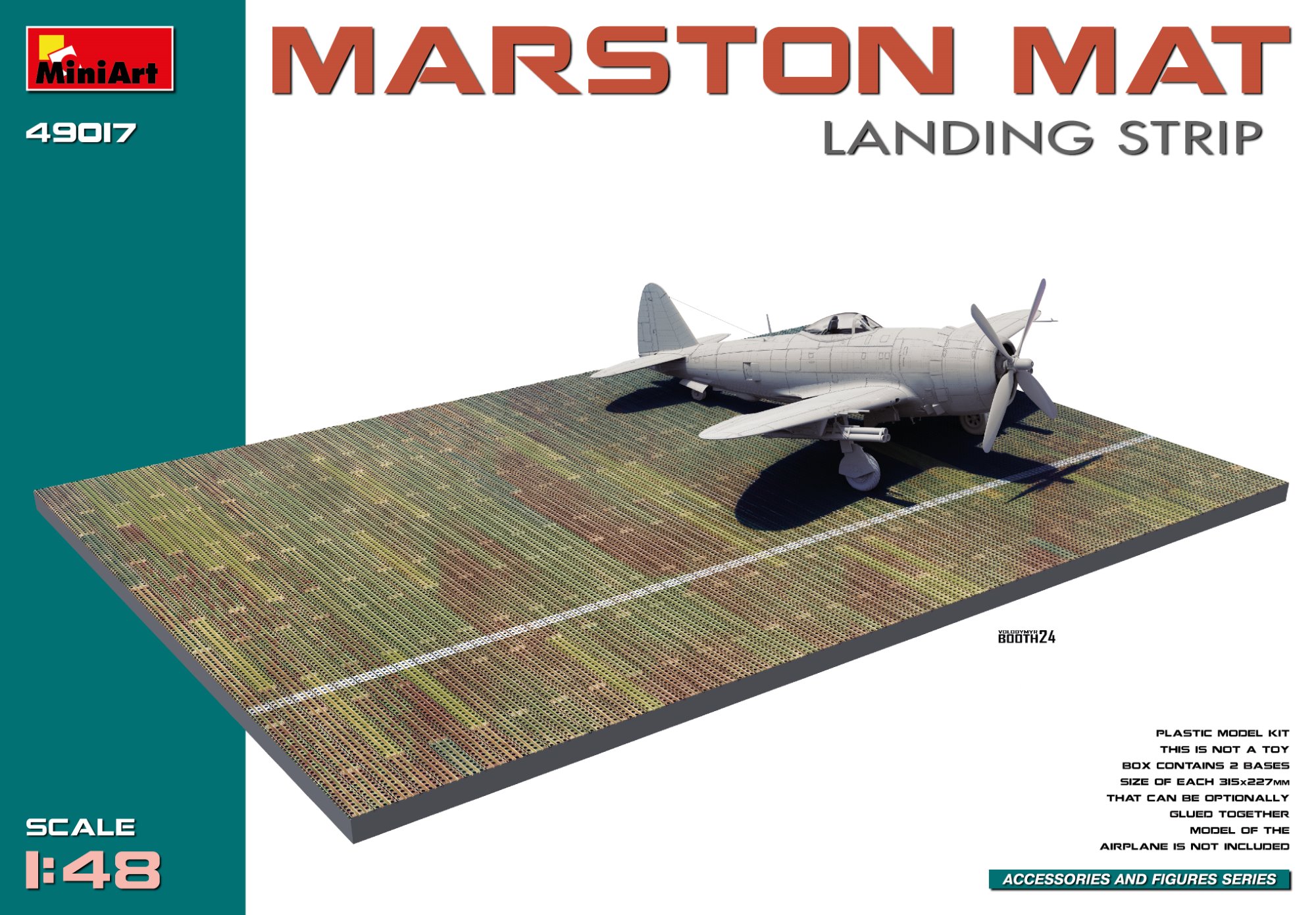 Diorama bases 1/48 MARSTON MAT. LANDING STRIP (MiniArt) 
