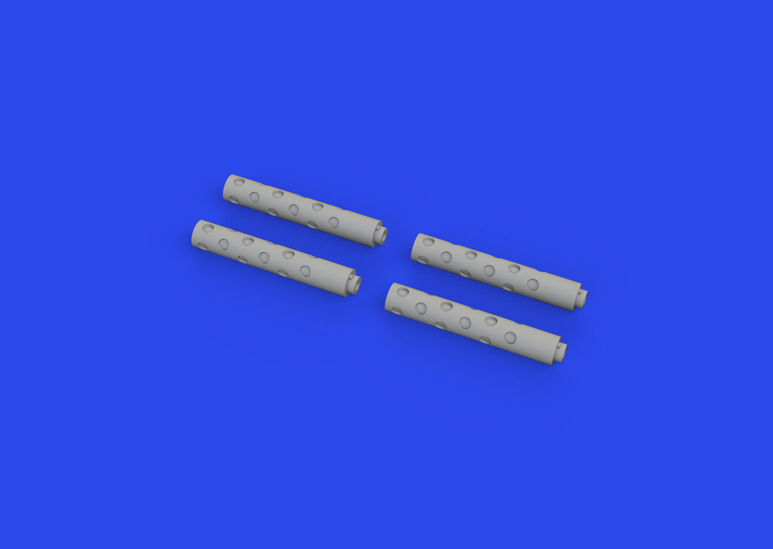 Additions (3D resin printing) 1/48 General-Motors FM-2 Wildcat gun barrels (3D-Printed) (designed to be used with Eduard kits)