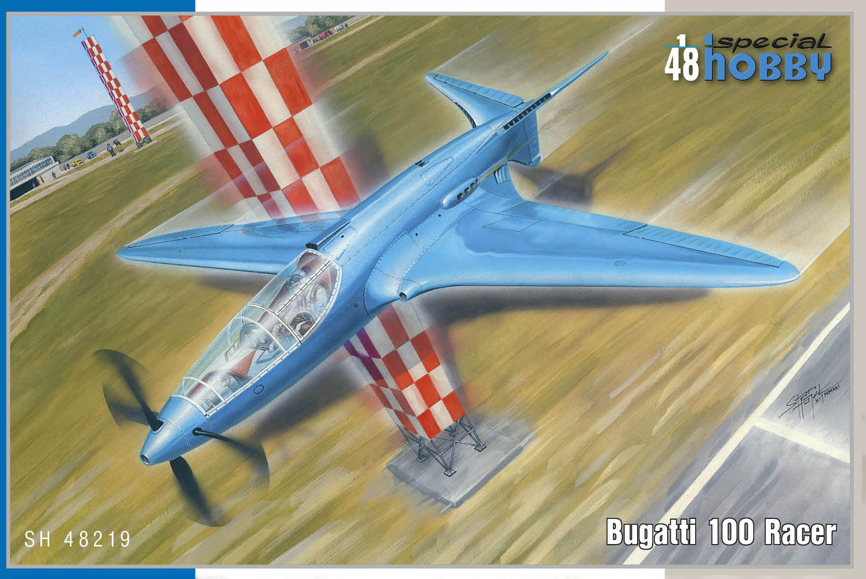 Model kit 1/48 Bugatti 100 Racer (2x camo) (Special Hobby)