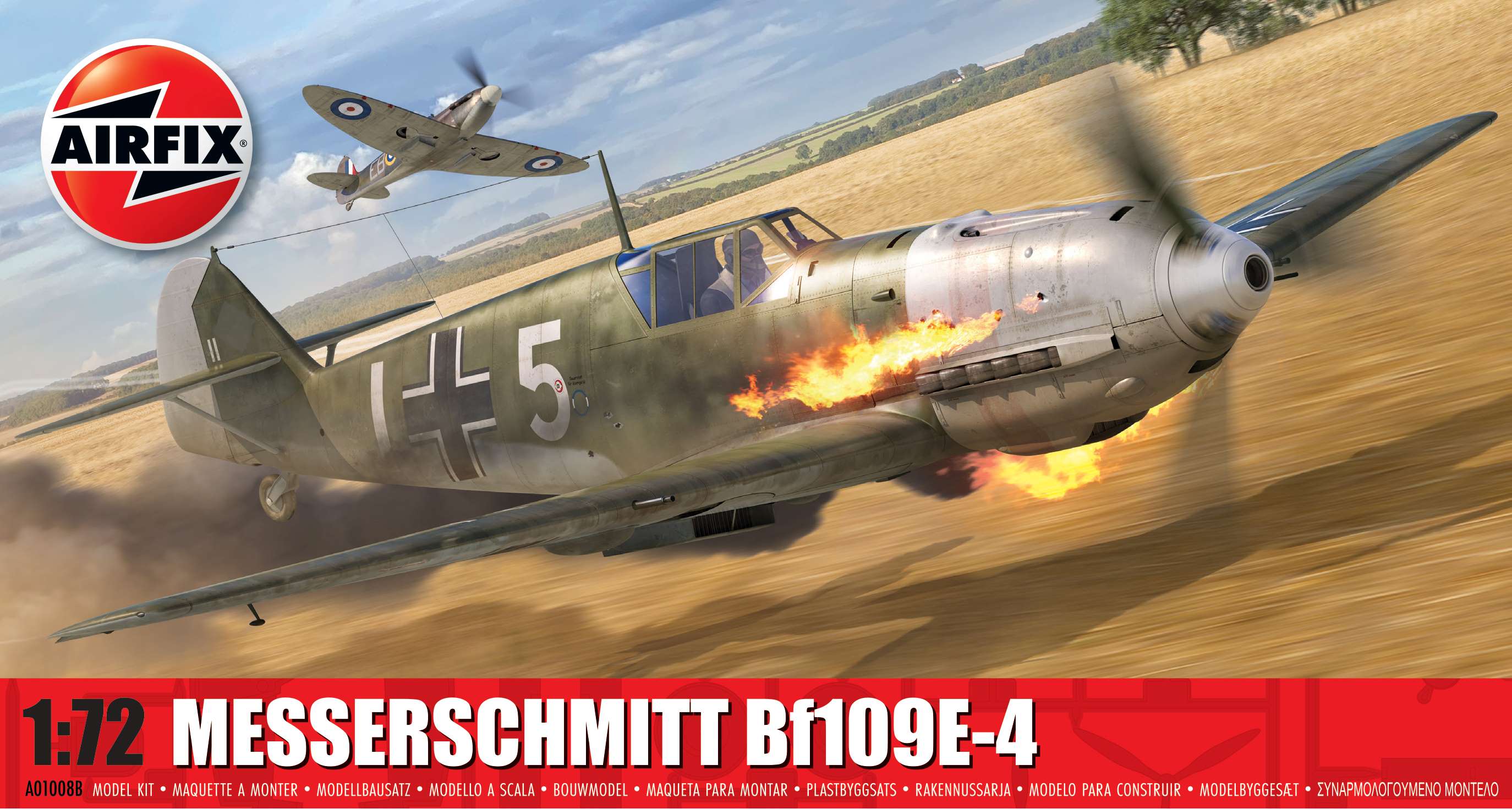Model kit 1/72 Messerschmitt Bf-109E-4 (Airfix)