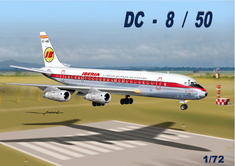 Model kit 1/72 Douglas DC-8-50 'Iberia' (Mach 2)
