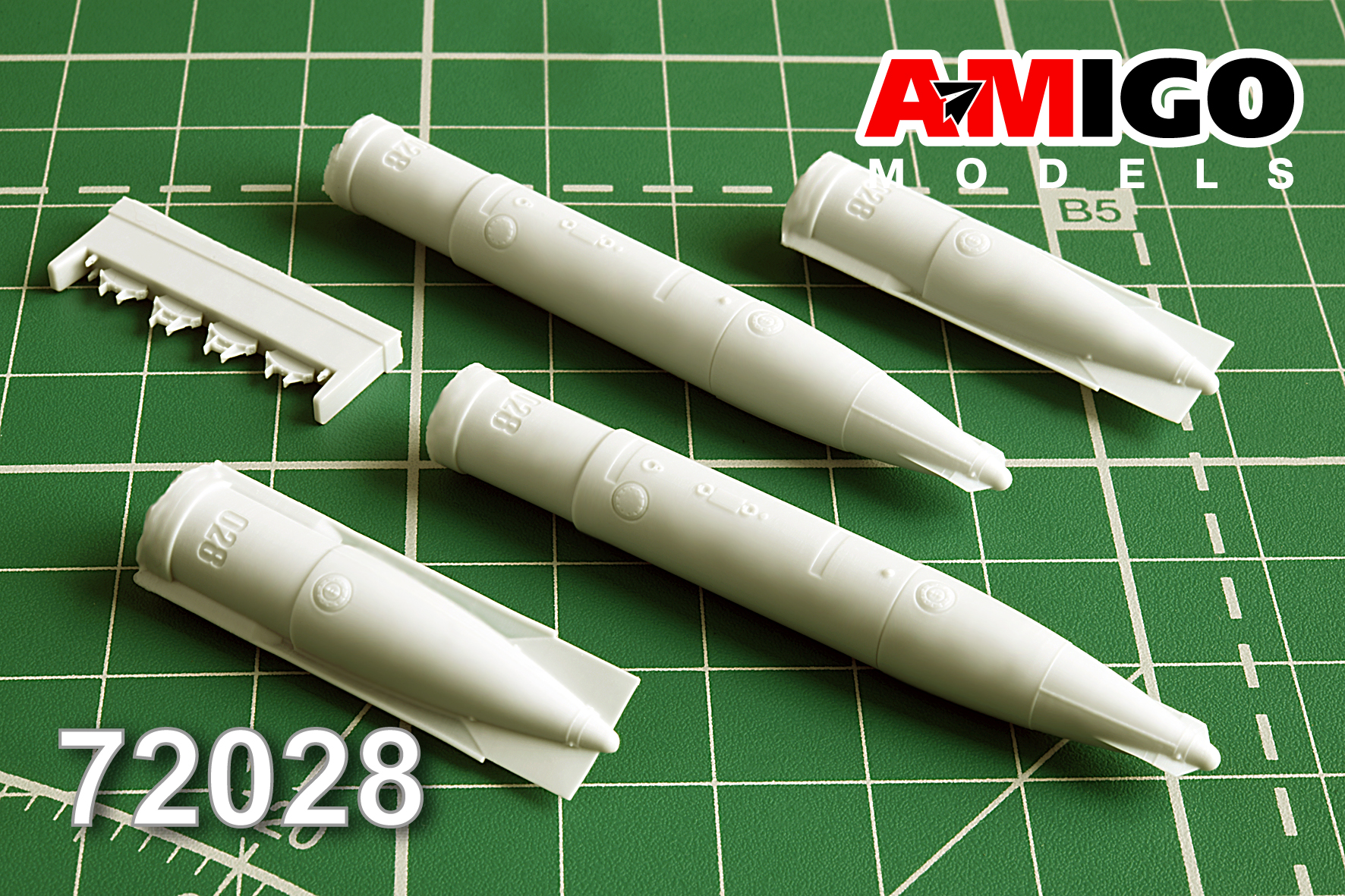 Additions (3D resin printing) 1/72 Suspended fuel tank PTB-800 Su-17M, Su-25 (Amigo Models)