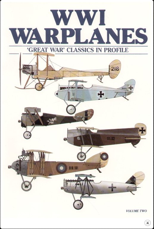 Aircraft books Royal_Aircraft_Factory Be.2, AEG D.1, Anatra DS, Pfalz D.XV, Hanriot HD.I (Albatros Productions)