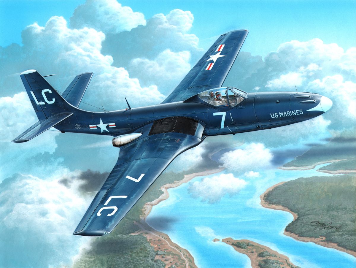 Model kit 1/72 FH-1 Phantom 'Marines' First Jet' (4x camo) (Special Hobby)
