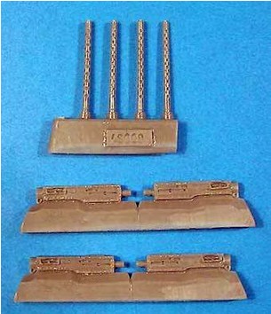 Additions (3D resin printing) 1/48 Browning M2 0.5 Cal Fixed (Vector) 