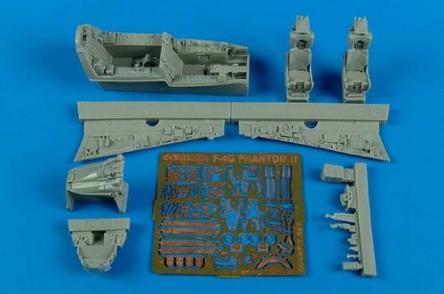Additions (3D resin printing) 1/72 McDonnell F-4G Phantom II cockpit set (designed to be used with Hasegawa kits) 