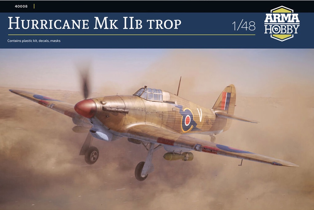 Model kit 1/48 Hawker Hurricane Mk.IIb trop (Arma Hobby)