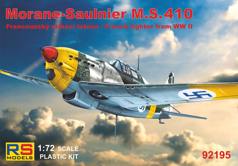 Model kit 1/72  Morane-Saulnier MS.410 4 decal variants (RS Models)