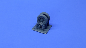 Additions (3D resin printing) 1/32 Wheels Bf-109 F-G2 type 4 collapsible star under load (KepModels) 