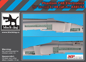 Additions (3D resin printing) 1/48 McDonnell F-4B Phantom electronics (designed to be used with Tamiya kits) 