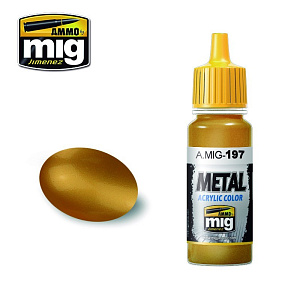 Acrylic paint BRASS (Ammo Mig) (17ml) 