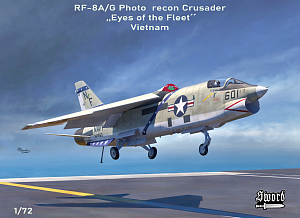 Model kit 1/72 Vought RF-8A/G Photo-Recon Crusader "Eyes of the Fleet" Vietnam (Sword)