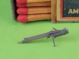 Aircraft detailing sets (resin) 1/48 German WW I machine gun Spandau LMG 08/15 (2 pcs) - with LONG charging handle - complete guns incl. 3D resin & brass parts