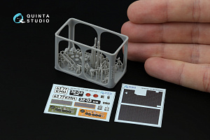 GT-SM 3D-Printed & coloured Interior on decal paper (AVD) (with 3D-printed resin parts) 