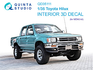 Toyota Hilux 3D-Printed & coloured Interior on decal paper (MENG)