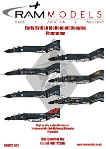 Decal 1/72 Early British McDonnell-Douglas Phantoms (Linden Hill)