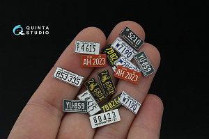 Western U.S. License Plates 1950-1960 Pt.1 (All kits) (with metal base)