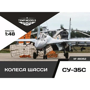 Additions (3D resin printing) 1/48 HIGHLY DETAILED WHEEL SET SU-35 (Temp Models)