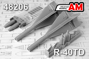 Additions (3D resin printing) 1/48 R-40TD Air to Air missile (Advanced Modeling) 