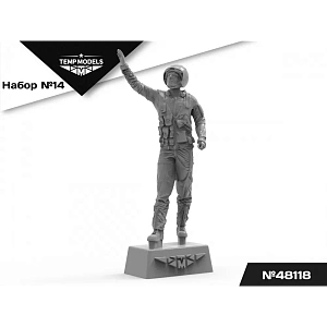 Figures (resin) 1/48 PIlots of the Russian Aerospace Forces (SVO) PSO SET NAZ-IR No.14 (Temp Models)