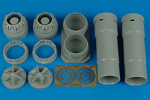 Additions (3D resin printing) 1/32 BAC/EE Lightning F.2/F.6 exhaust nozzles (designed to be used with Trumpeter kits)