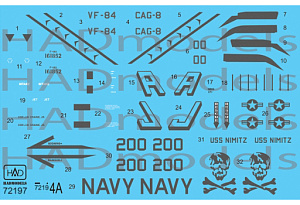 Decal 1/72 F-14A Jolly Rogers (low visibility) (HAD)
