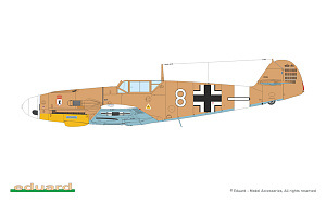 Model kit 1/72 Limited Edition AFRIKA - Messerschmitt Bf 109 (Dual Combo) (Eduard kits)