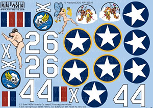 Decal 1/32 Curtiss P-40F Warhawk/Kittyhawk Painted by Cpl Joseph E. Pumphrey (Kits-World)