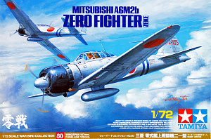 Model kit 1/72 A6M2b Zero (Zeke) (Tamiya) (damage box)