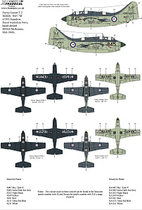 Decal 1/48 Fairey Gannet COD.4/AS.4/T.2/T.5 Collection (9) (Xtradecal)