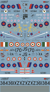 Decal 1/48 Sepecat Jaguar GR.1/GR.1A Part 1 (7) (Xtradecal)