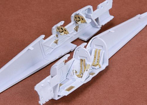 Additions (3D resin printing) 1/48 de Havilland Dh-82a Tiger Moth cockpit set (designed to be used with Airfix kits)