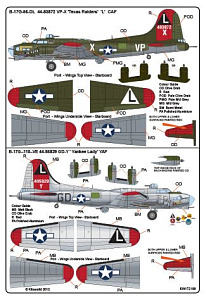 Decal 1/72 Boeing B-17G-95-DL Flying Fortress 44-83872 VP-X (Kits-World)