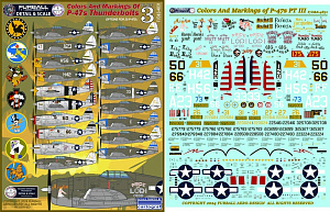 Decal 1/48 Colors & Markings of Republic P-47s Thunderbolts Part 3t (Furball Aero-Design)