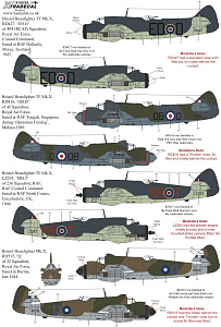 Decal 1/48 Bristol Beaufighter TF. Mk.X (4) (Xtradecal)
