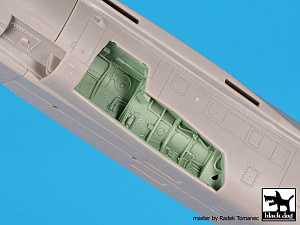 Additions (3D resin printing) 1/48      Dassault-Mirage F.1CT/CR wheel bays (designed to be used with Kitty Hawk Model kits)