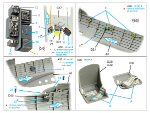 TBD-1 Devastator 3D-Printed & coloured Interior on decal paper (GWH)