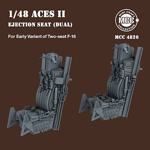 Additions (3D resin printing) 1/48 ACES II Ejection Seats for F-16 Two-seat Variant Early (2pcs)