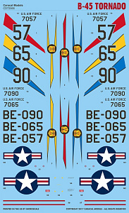 Decal 1/72 North-American B-45 Tornado (Caracal Models)