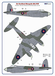 Additions (3D resin printing) 1/48 de Havilland Mosquito Mk.XVIII (designed to be used with Tamiya kits)