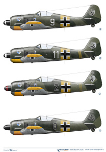 Decal 1/48 Fw-190 A3 JG 51 part II (Colibri Decals)