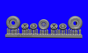 Additions (3D resin printing) 1/48 EMB 314 / A-29 Super Tucano Wheels under load (RESArm)
