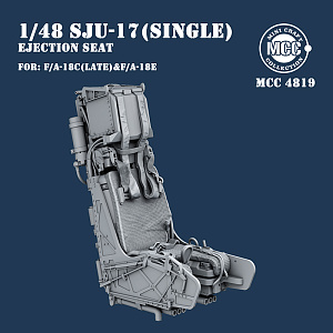 Additions (3D resin printing) 1/48 SJU-17 NACES Ejection Seat for Boeing F/A-18E & McDonnell-Douglas F/A-18C Hornet Late (1pc)