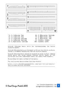 Mitsubishi Ki-21-Ib 'Sally' 3D/optical illusion paint mask for control surfaces (designed to be used with ICM kits)